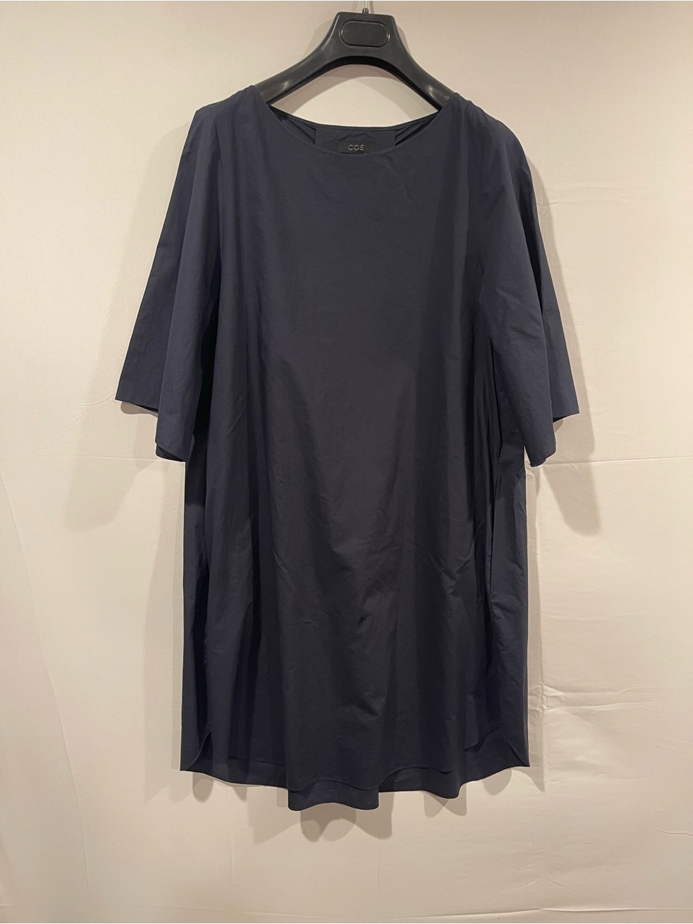 COS oversized navy shift dress Size 8 - Picture 2 of 9